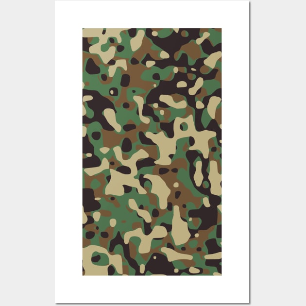 Militar army mimetical pattern Wall Art by Ranp